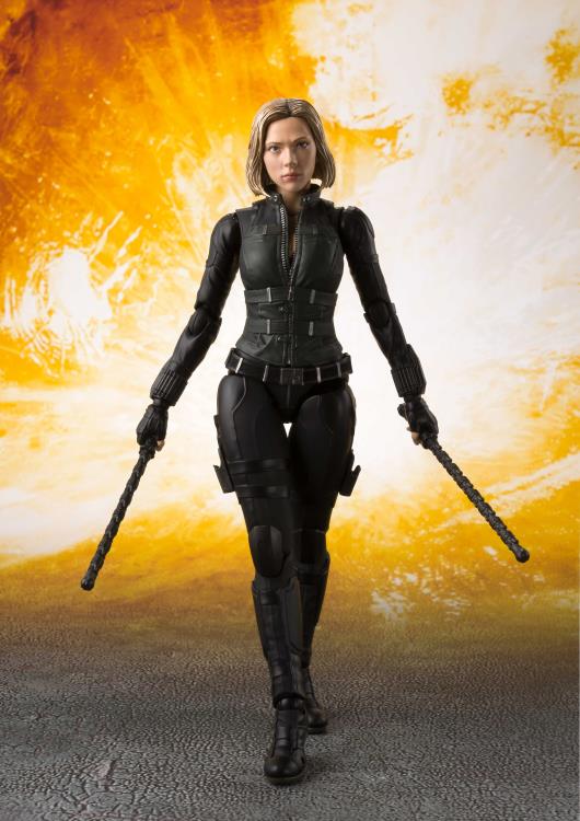 S.H. Figuarts Marvel Black Window Avengers Infinity Wars and Tamashii Explosion Effect