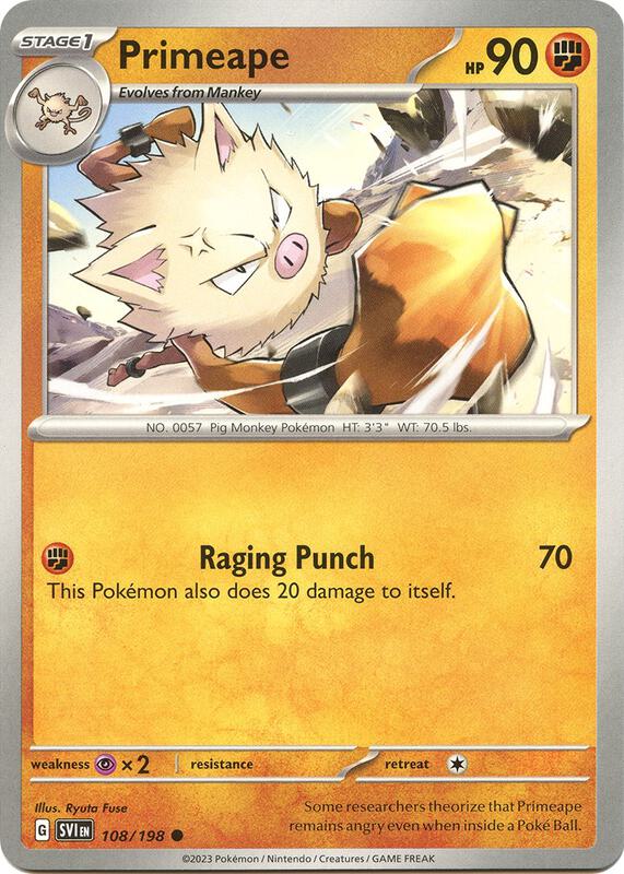 Primeape 108/198 - SV01: Scarlet & Violet (SVI)