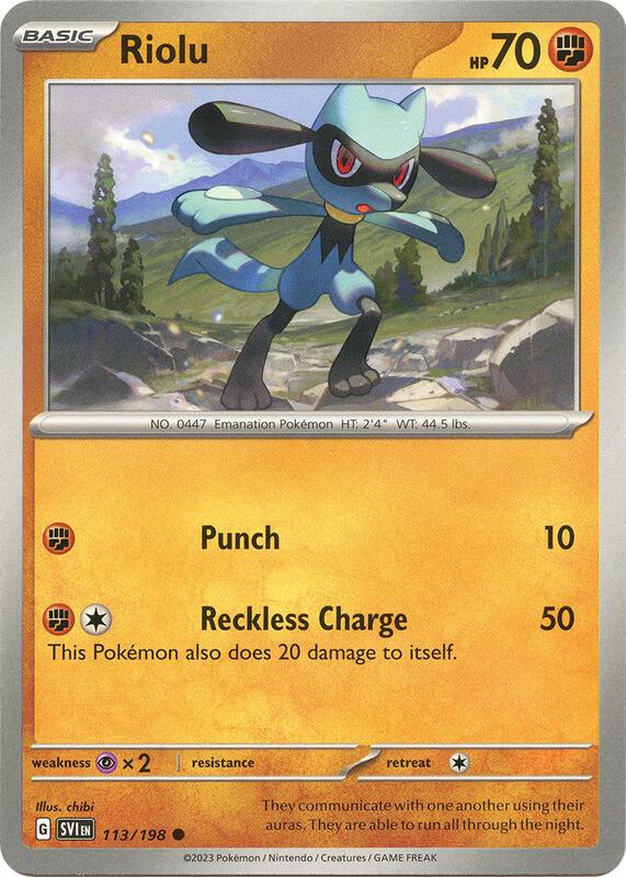 Riolu 113/198 - SV01: Scarlet & Violet (SVI)