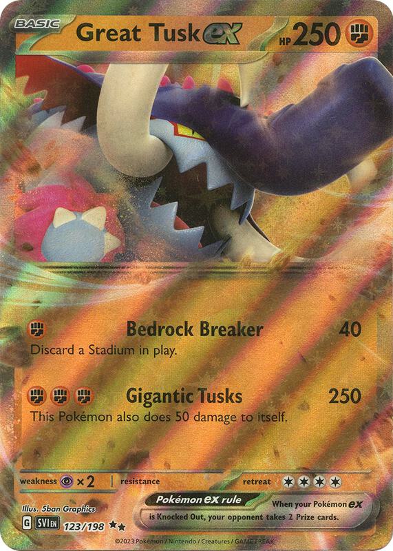 Great Tusk ex 123/198 - SV01: Scarlet & Violet (SVI)