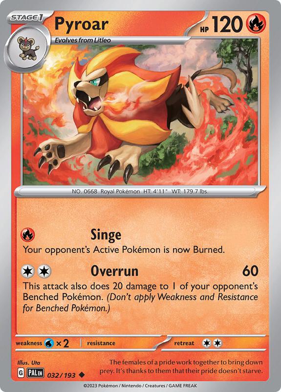 Pyroar 032/193 - SV02: Paldea Evolved (PAL)