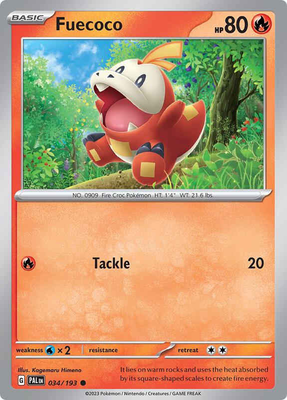 Fuecoco 034/193 - SV02: Paldea Evolved (PAL)