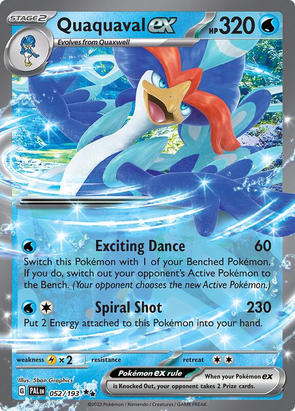 Quaquaval ex 052/193 - SV02: Paldea Evolved (PAL)
