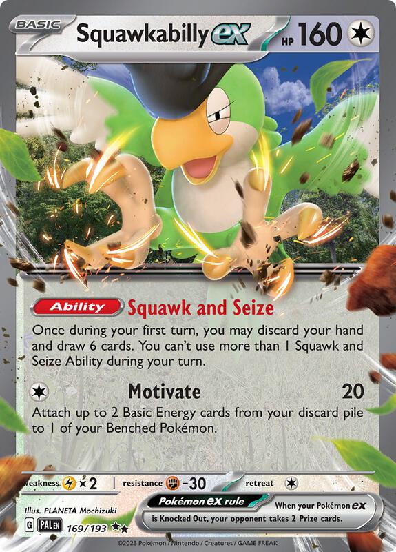 Squawkabilly ex 169/193 - SV02: Paldea Evolved (PAL)