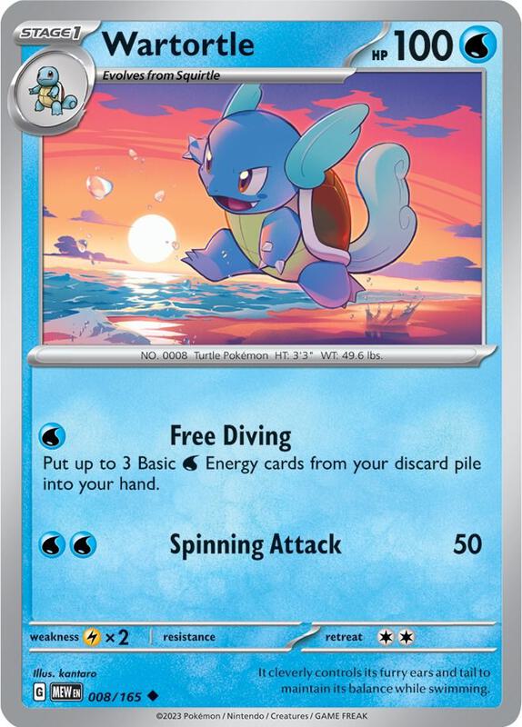 Wartortle 008/165 - SV: Scarlet & Violet 151 (MEW)