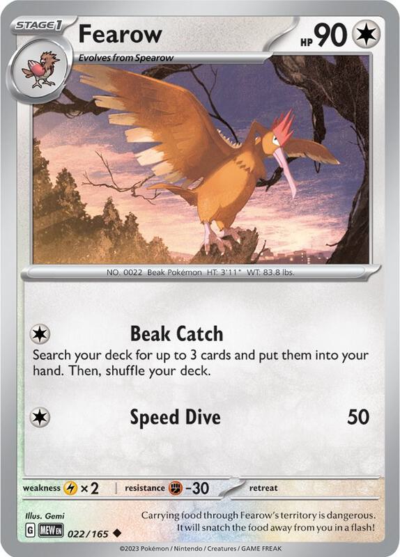 Fearow 022/165 - SV: Scarlet & Violet 151 (MEW)