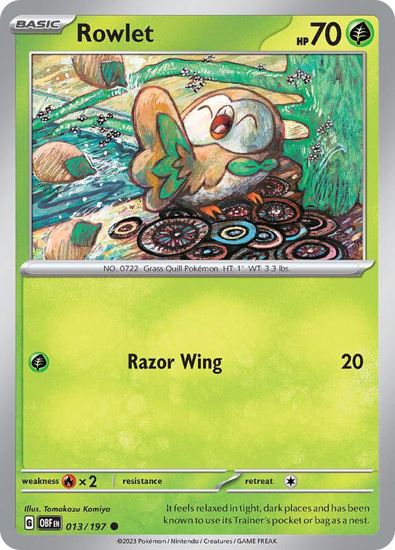 Rowlet 013/197 - SV03: Obsidian Flames (OBF)