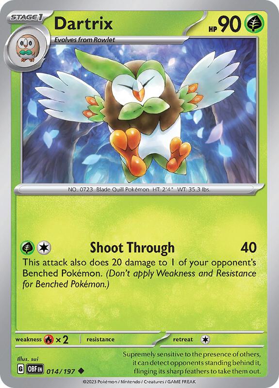 Dartrix 014/197 - SV03: Obsidian Flames (OBF)