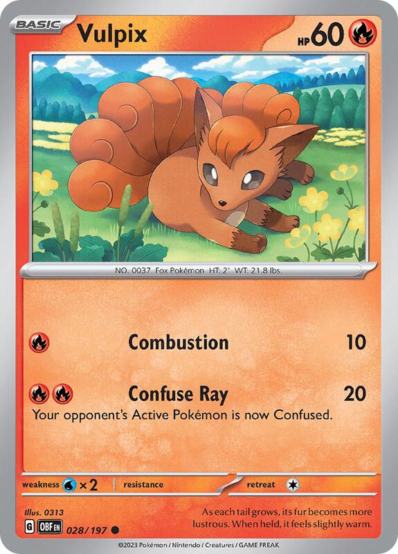 Vulpix 028/197 - SV03: Obsidian Flames (OBF)
