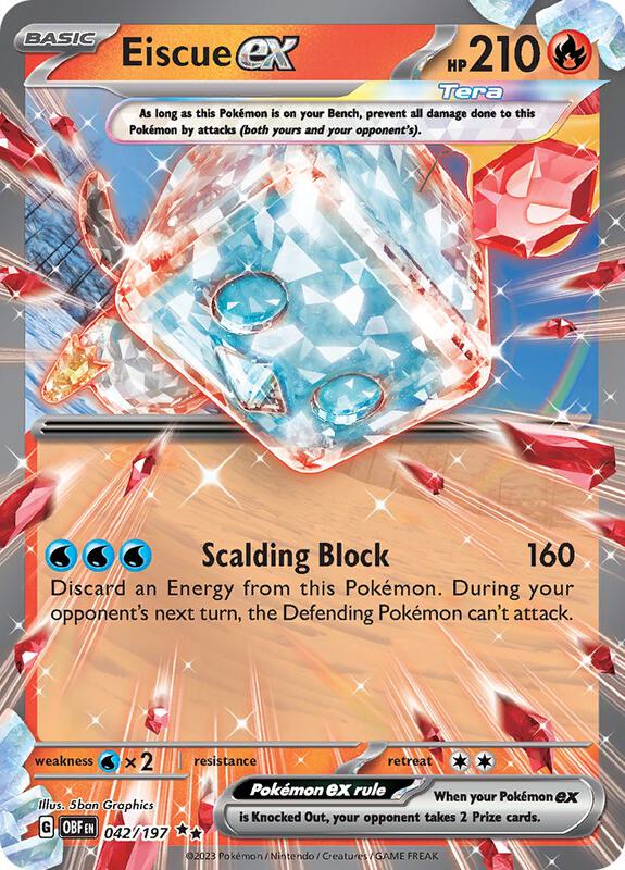 Eiscue ex 042/197 - SV03: Obsidian Flames (OBF)
