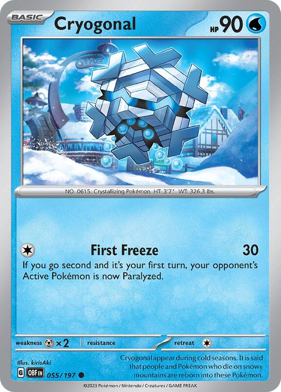 Cryogonal 055/197 - SV03: Obsidian Flames (OBF)
