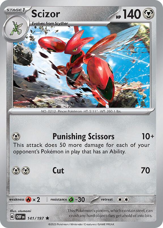 Scizor 141/197 - SV03: Obsidian Flames (OBF)