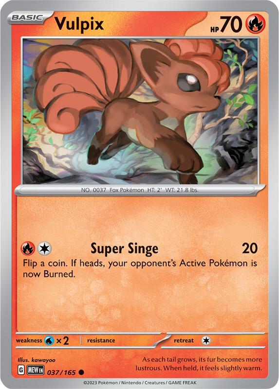 Vulpix 037/165 - SV: Scarlet & Violet 151 (MEW)