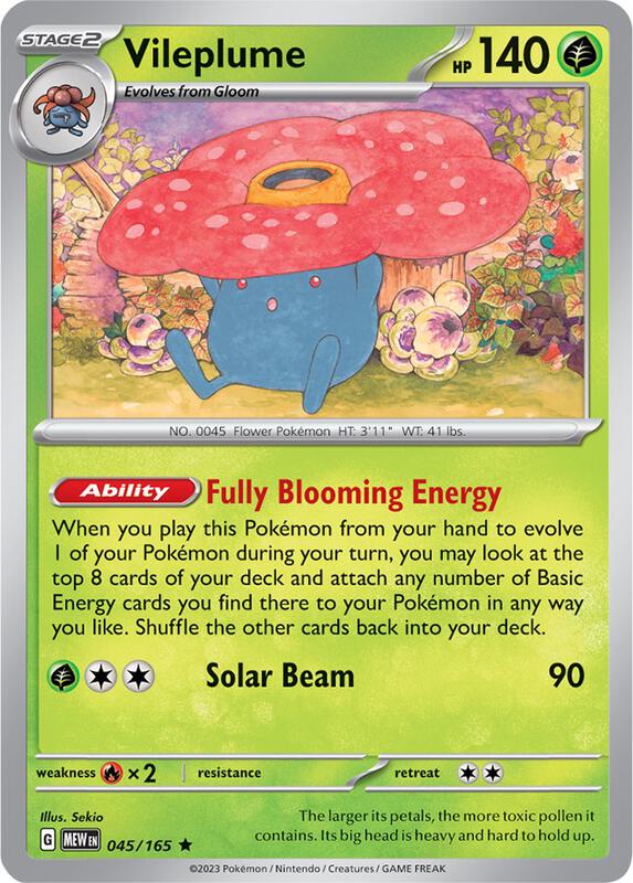Vileplume 045/165 - SV: Scarlet & Violet 151 (MEW)