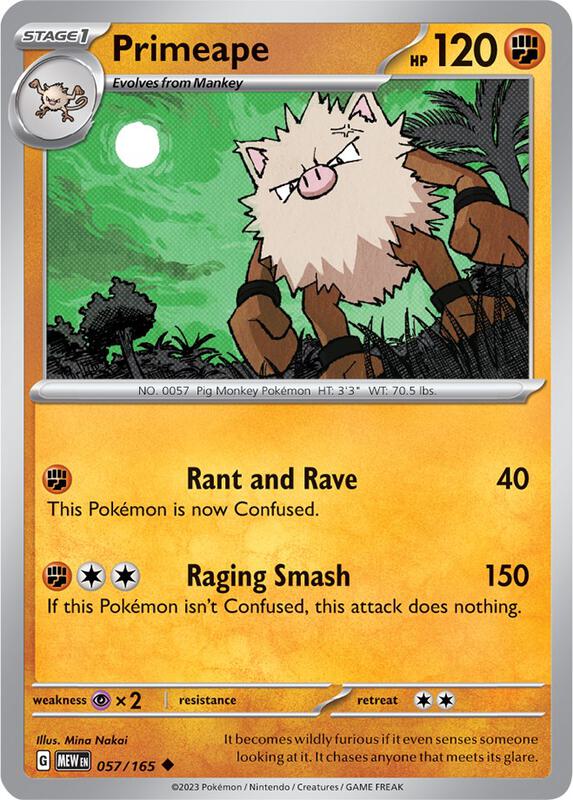 Primeape 057/165 - SV: Scarlet & Violet 151 (MEW)
