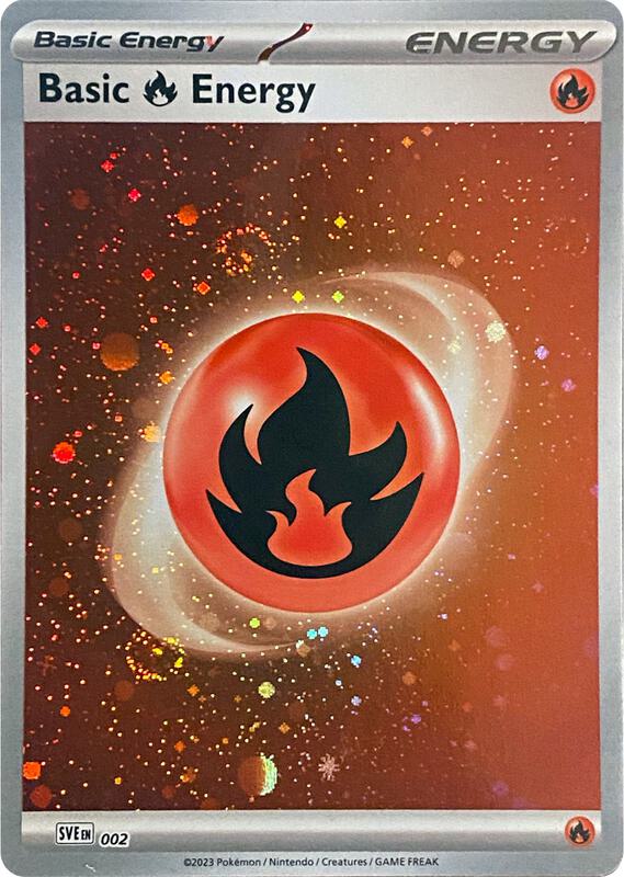 Basic Fire Energy (Cosmos Holo) 002/ - SV01: Scarlet & Violet (SVI)