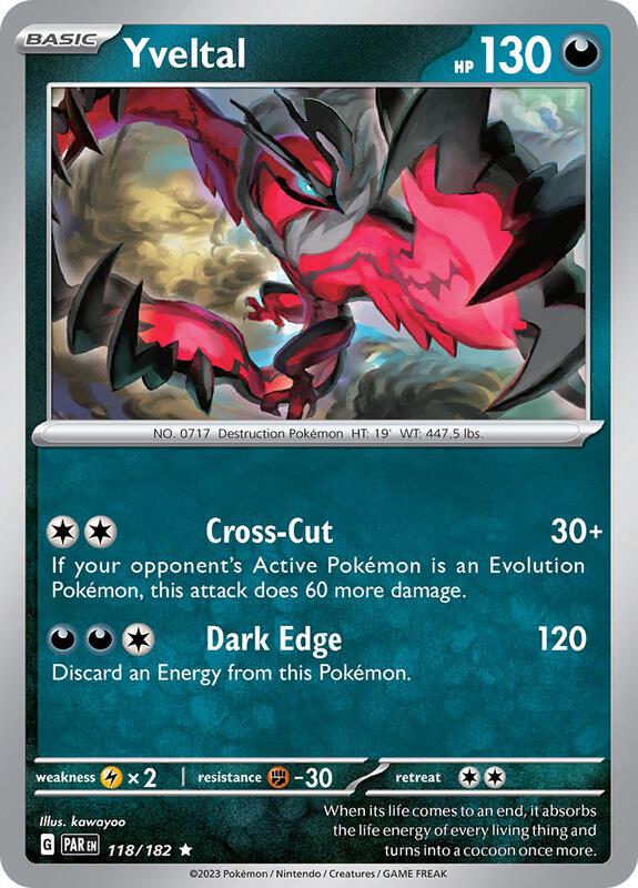 Yveltal 118/182 - SV04: Paradox Rift (PAR)