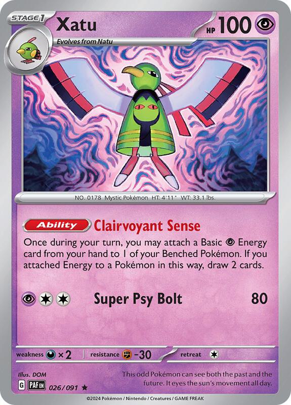 Xatu 026/091 - SV: Paldean Fates (PAF)