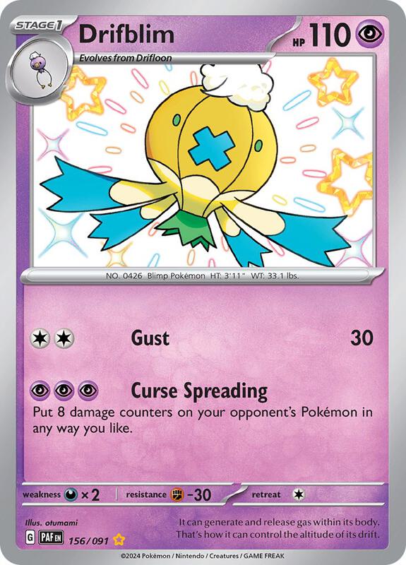 Drifblim 156/091 - SV: Paldean Fates (PAF)
