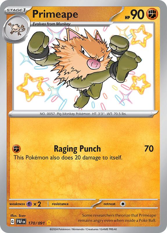 Primeape 170/091 - SV: Paldean Fates (PAF)