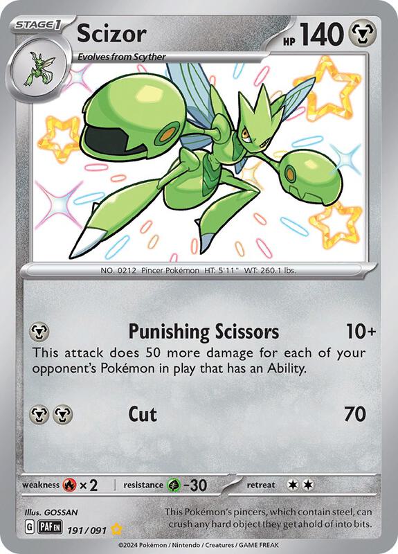 Scizor 191/091 - SV: Paldean Fates (PAF)
