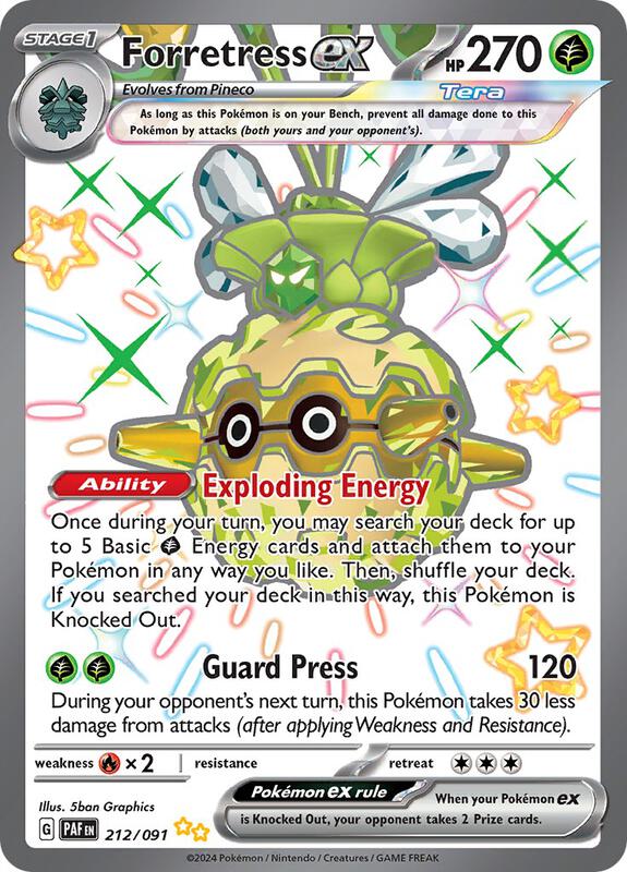 Forretress ex 212/091 - SV: Paldean Fates (PAF)
