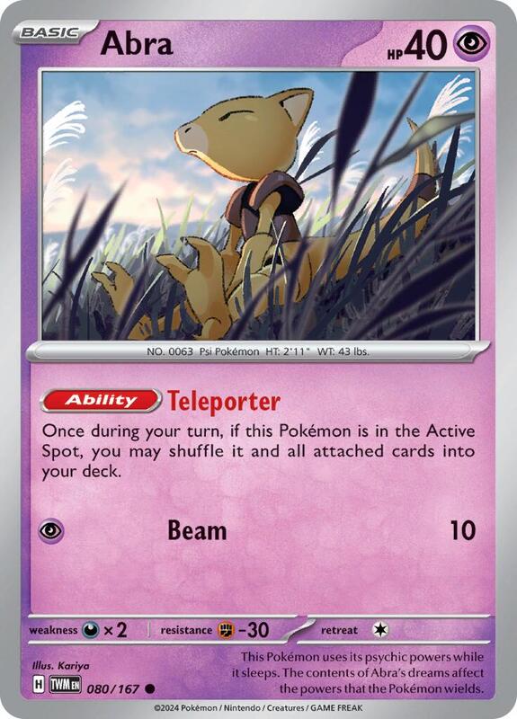 Abra 080/167 - SV06: Twilight Masquerade (TWM)