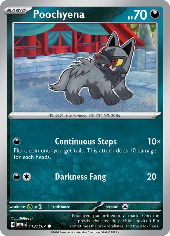 Poochyena 113/167 - SV06: Twilight Masquerade (TWM)