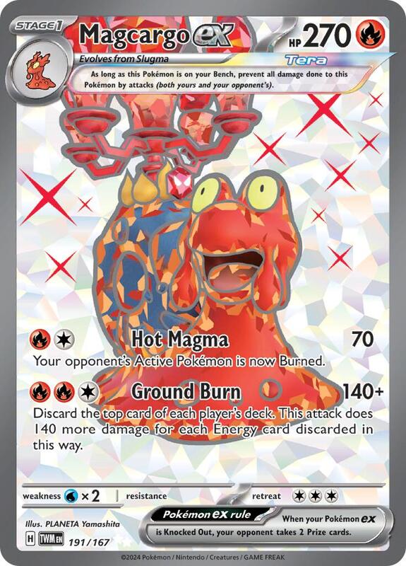 Magcargo ex 191/167 - SV06: Twilight Masquerade (TWM)
