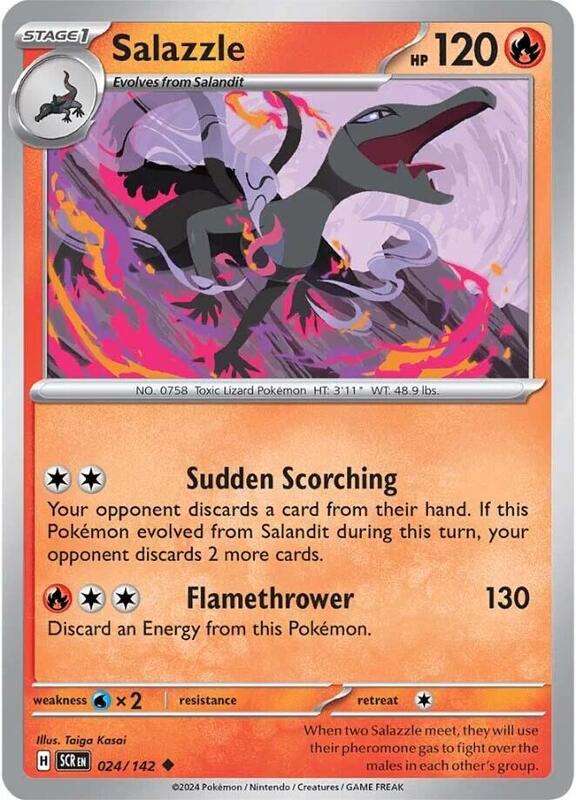 Salazzle 024/142 - SV07: Stellar Crown (SCR)
