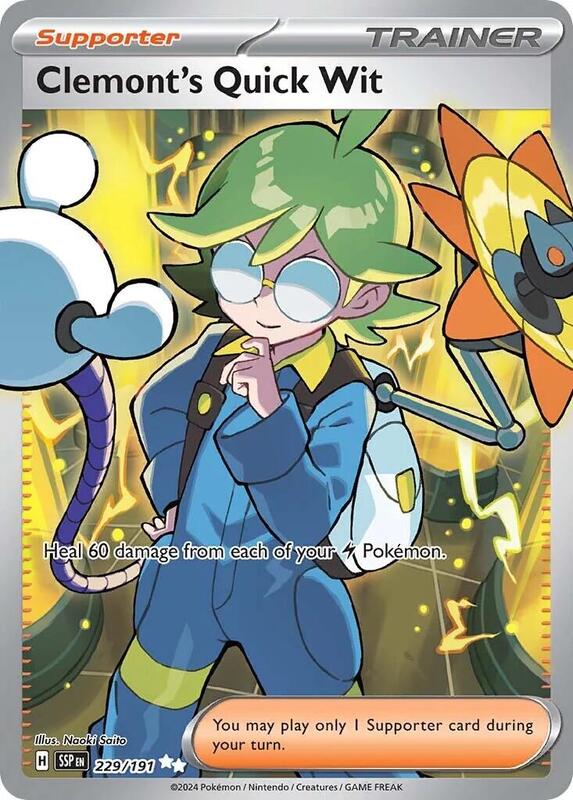 Clemont's Quick Wit 229/191 - SV08: Surging Sparks (SSP)