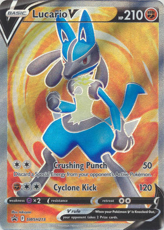 Lucario V - SWSH213 - SWSH: Sword & Shield Promo Cards (SWSD)