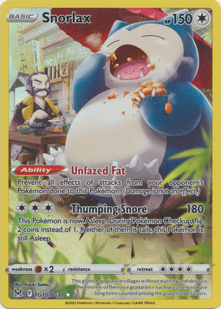 Snorlax - SWSH11: Lost Origin Trainer Gallery (SWSH11: TG)
