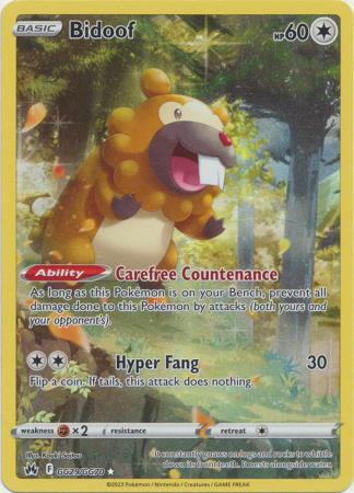 Bidoof - Crown Zenith: Galarian Gallery (CRZ:GG)