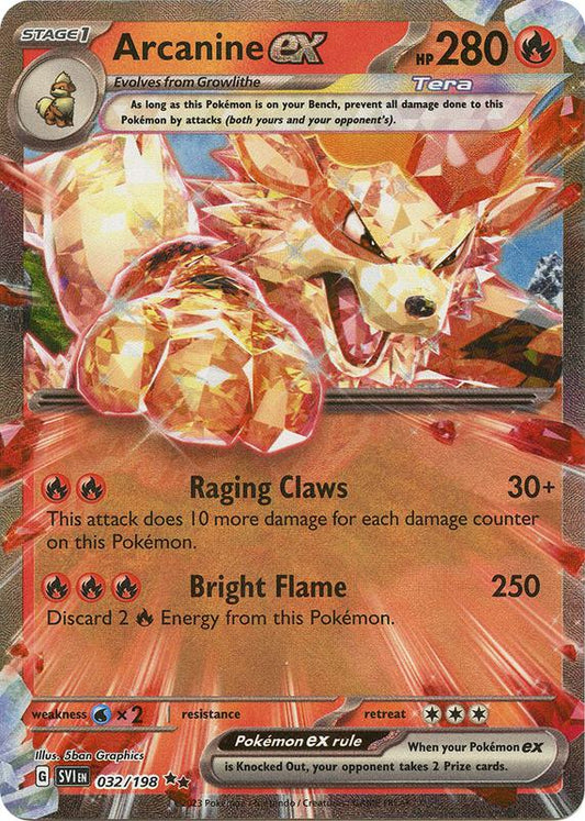 Arcanine ex 032/198 - SV01: Scarlet & Violet (SVI)