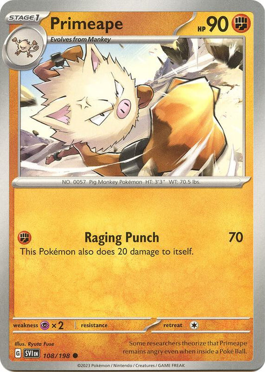 Primeape 108/198 - SV01: Scarlet & Violet (SVI)