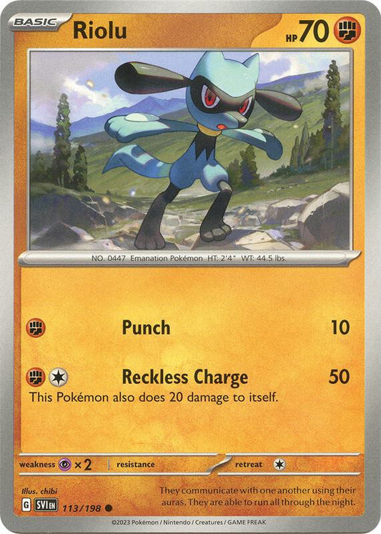 Riolu 113/198 - SV01: Scarlet & Violet (SVI)