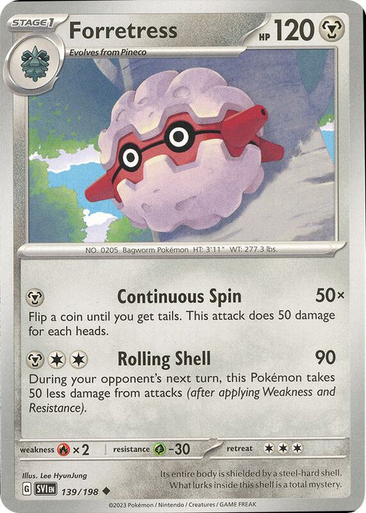 Forretress 139/198 - SV01: Scarlet & Violet (SVI)
