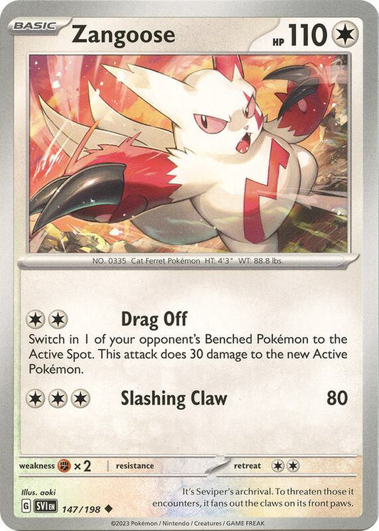 Zangoose 147/198 - SV01: Scarlet & Violet (SVI)