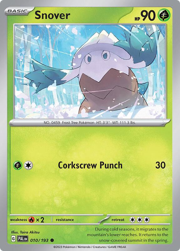 Snover 010/193 - SV02: Paldea Evolved (PAL)