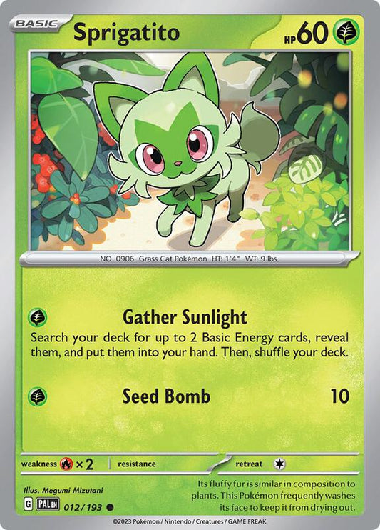 Sprigatito 012/193 - SV02: Paldea Evolved (PAL)
