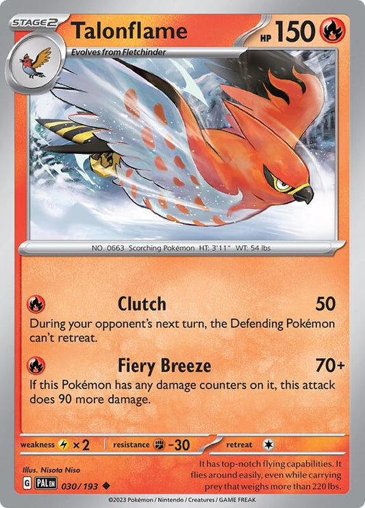 Talonflame 030/193 - SV02: Paldea Evolved (PAL)
