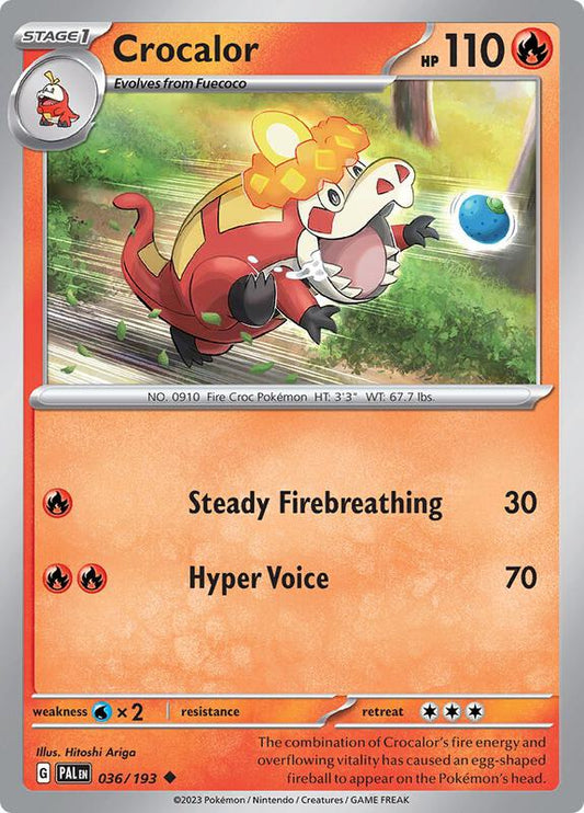 Crocalor 036/193 - SV02: Paldea Evolved (PAL)