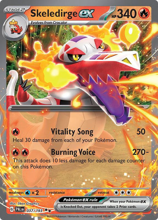 Skeledirge ex 037/193 - SV02: Paldea Evolved (PAL)