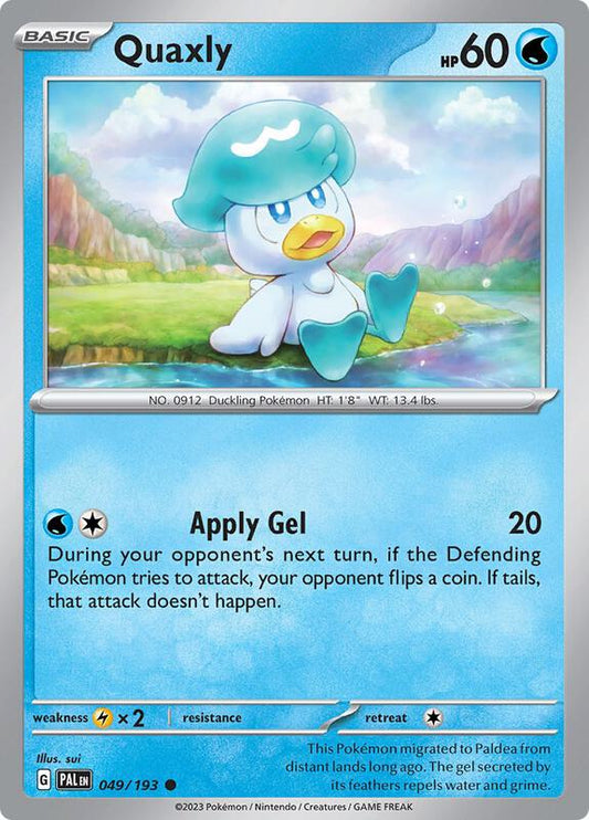 Quaxly 049/193 - SV02: Paldea Evolved (PAL)