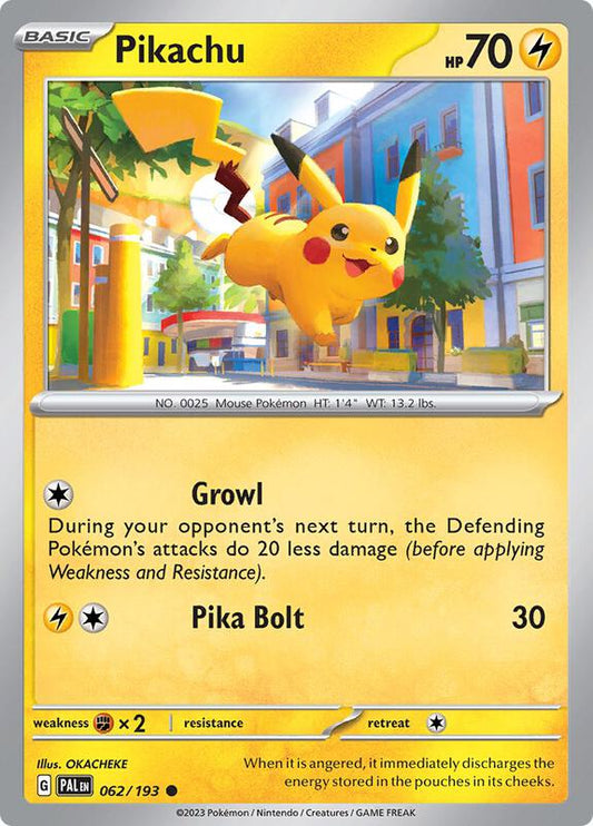 Pikachu 062/193 - SV02: Paldea Evolved (PAL)