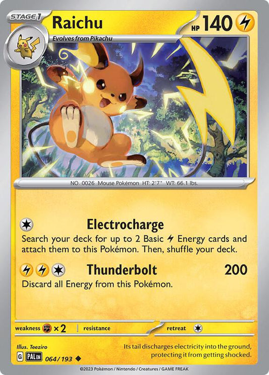 Raichu 064/193 - SV02: Paldea Evolved (PAL)