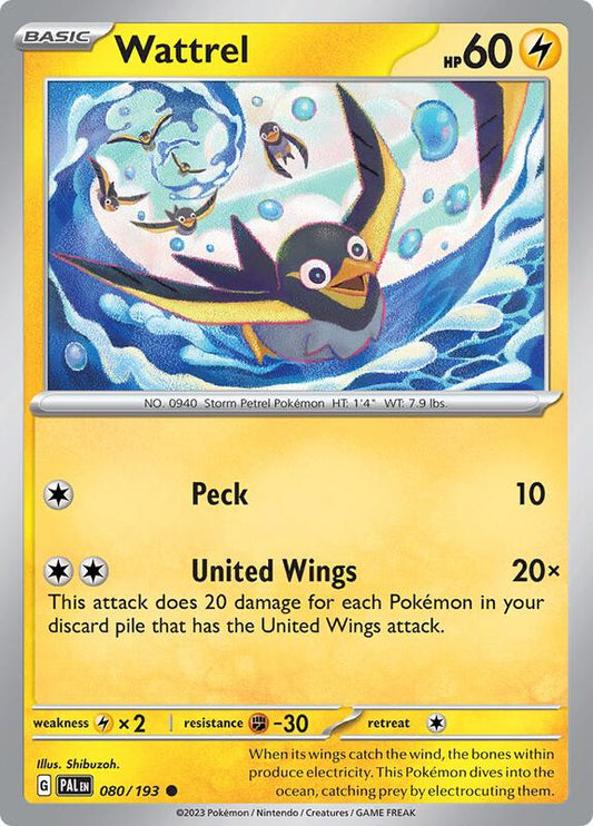 Wattrel 080/193 - SV02: Paldea Evolved (PAL)