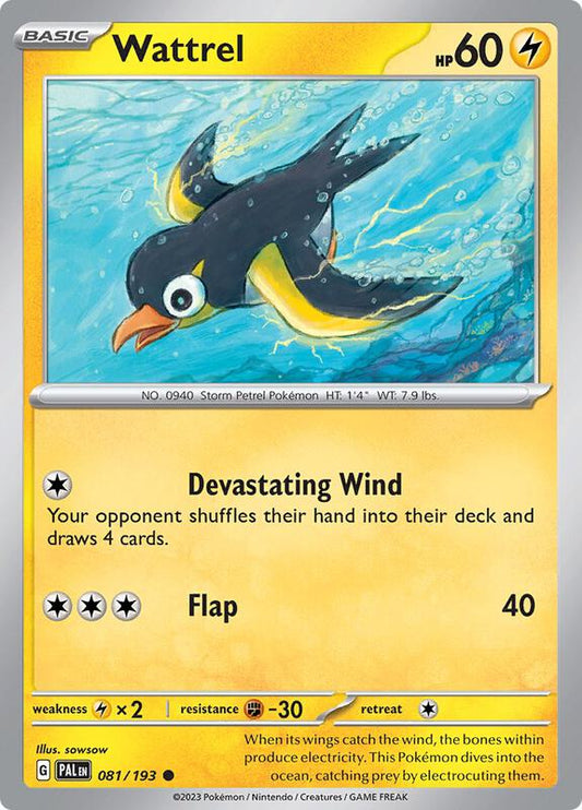 Wattrel 081/193 - SV02: Paldea Evolved (PAL)