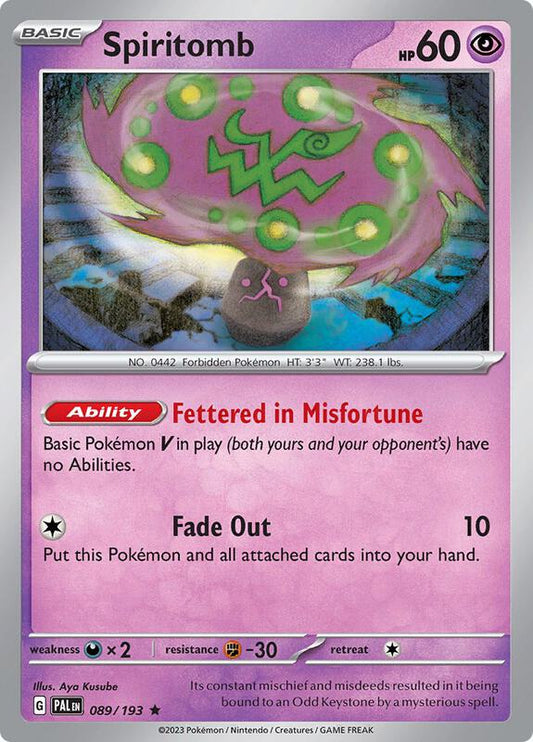 Spiritomb 089/193 - SV02: Paldea Evolved (PAL)